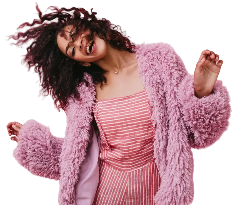 Farbenfrohe Fashion-Inszenierung der neuen Kollektion
