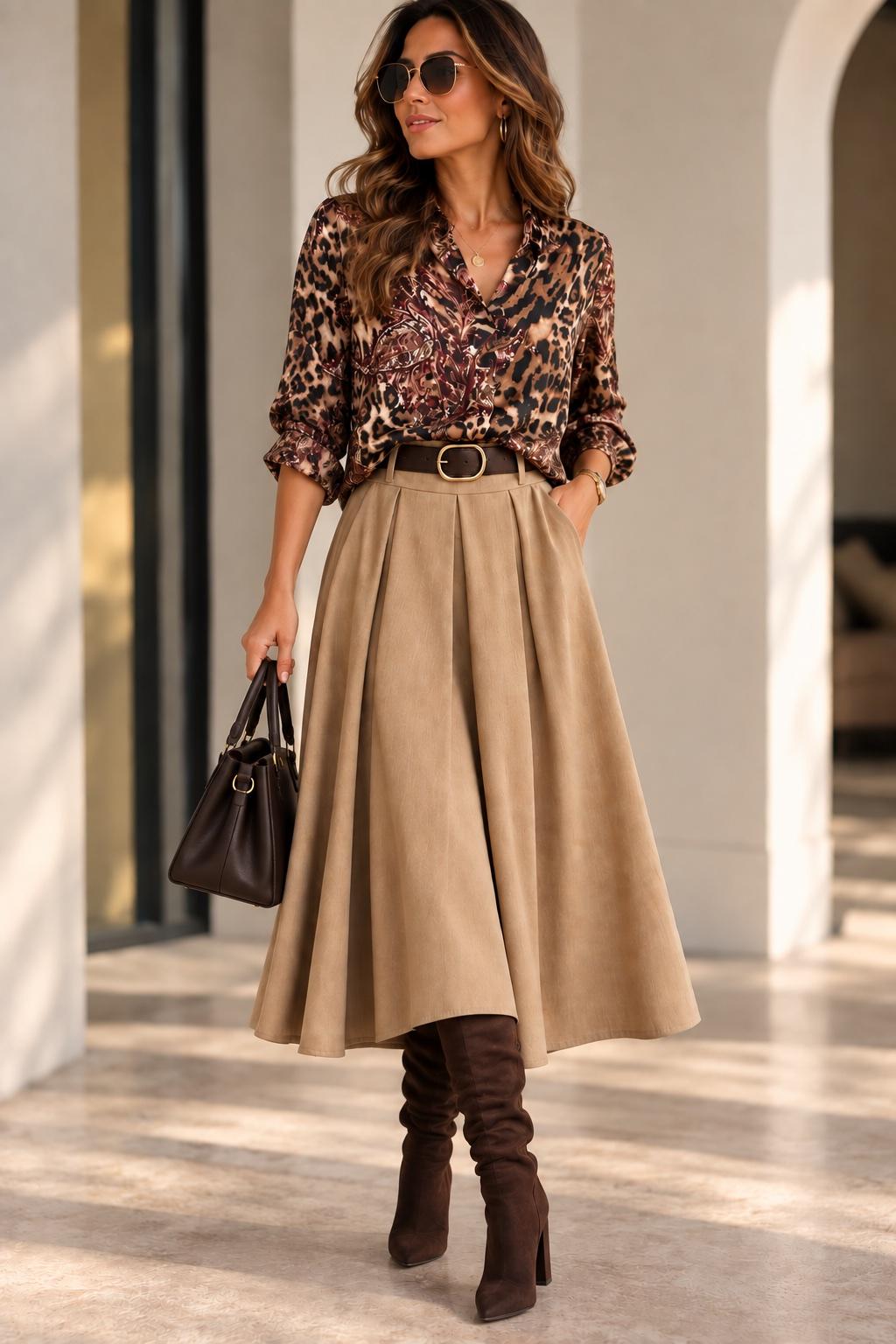 Leichte Leo-Paisley Bluse 🤎, Bild 3