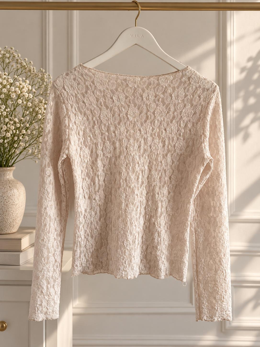 Elegantes Spitzenshirt Tea, Bild 1
