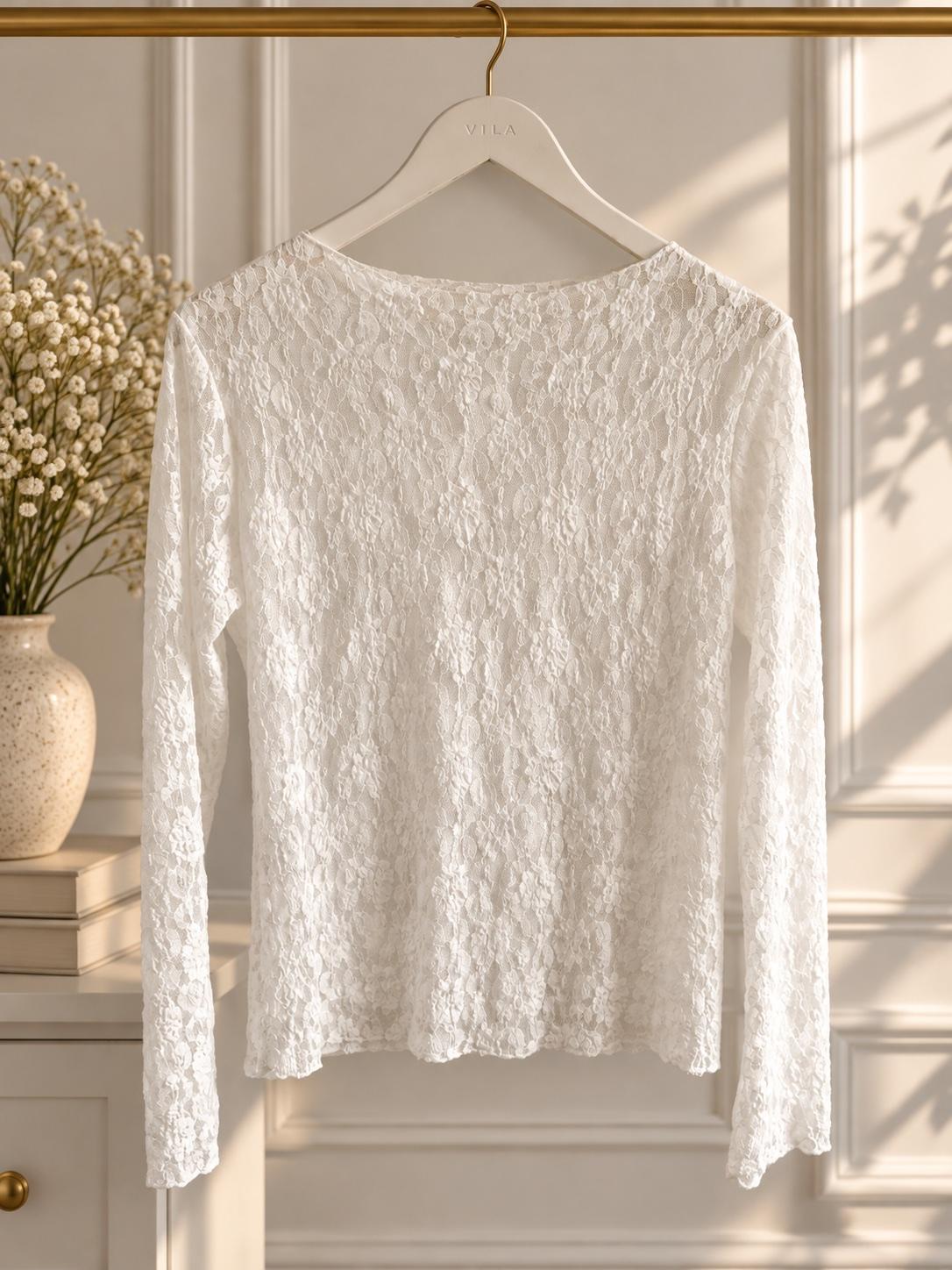 Elegantes Spitzenshirt Tea, Bild 3