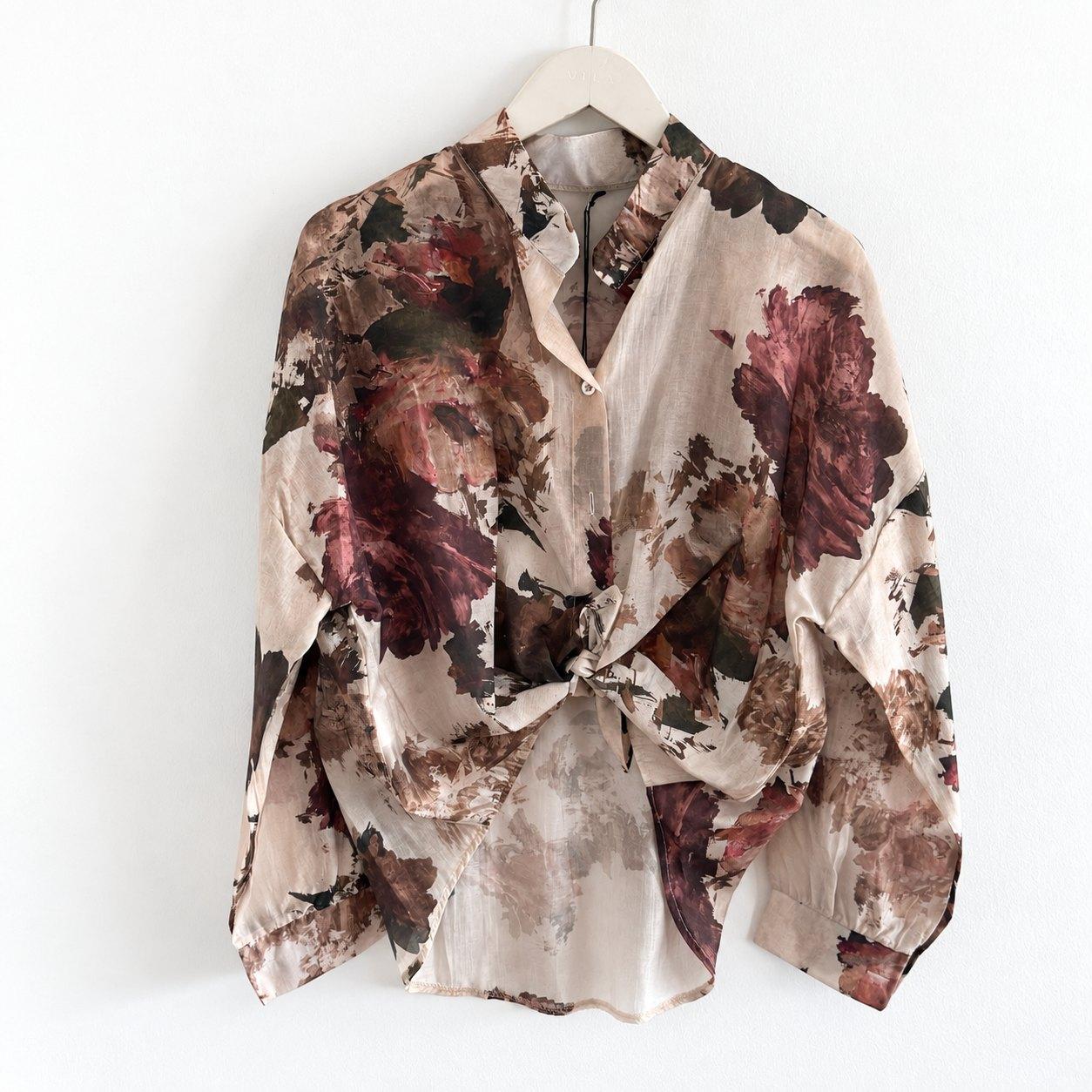 Bluse mit floralem Print – Produktansicht 1