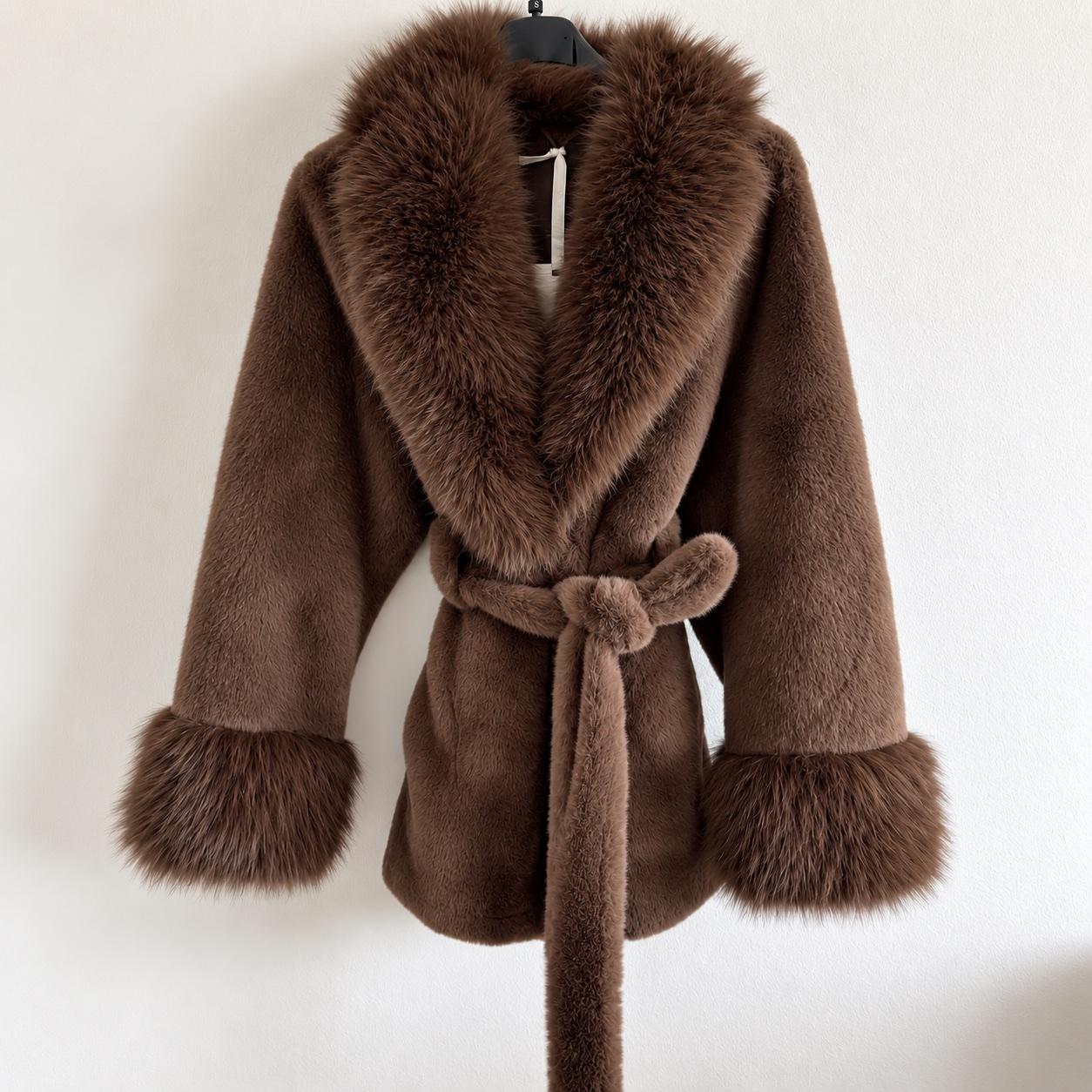 NOELLE Faux Fur Jacket – Brown 🤎, Bild 2