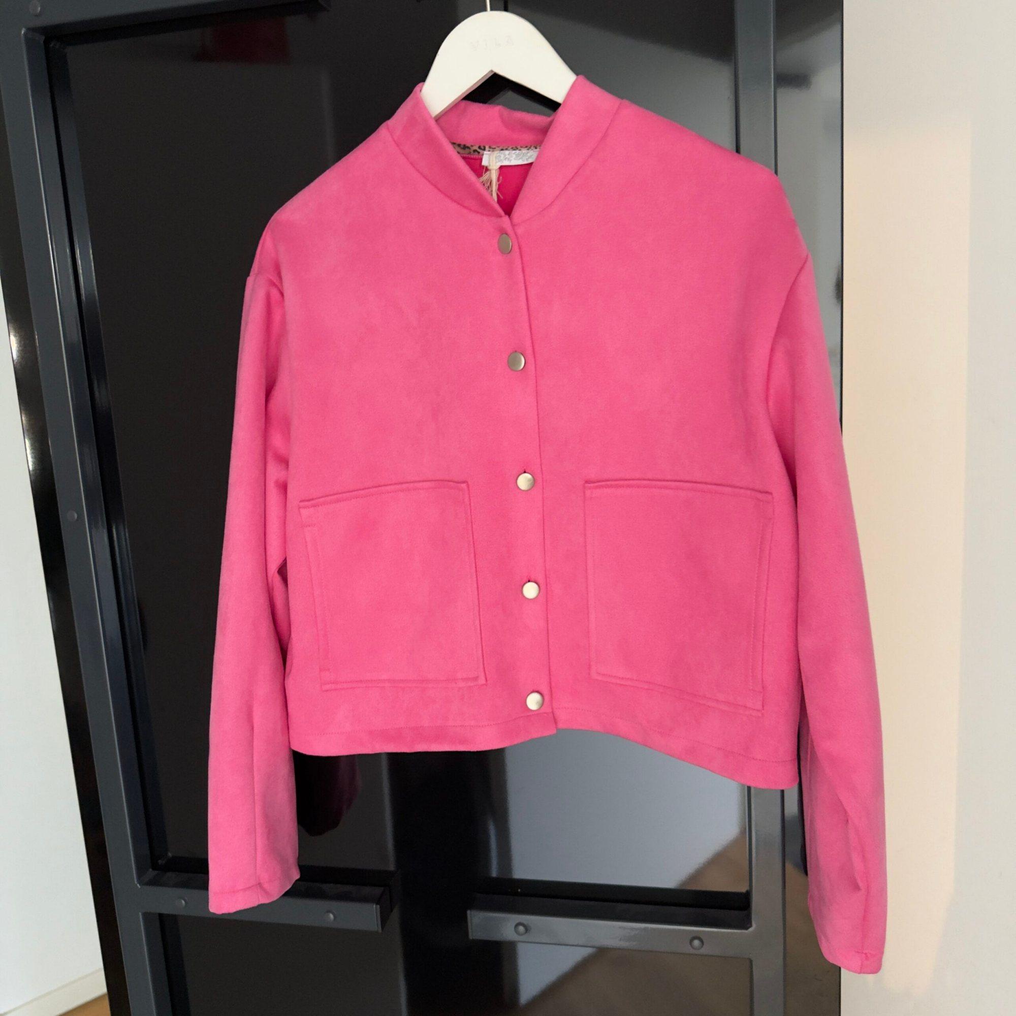 Velour Jacke, Pink, Produktbild 2