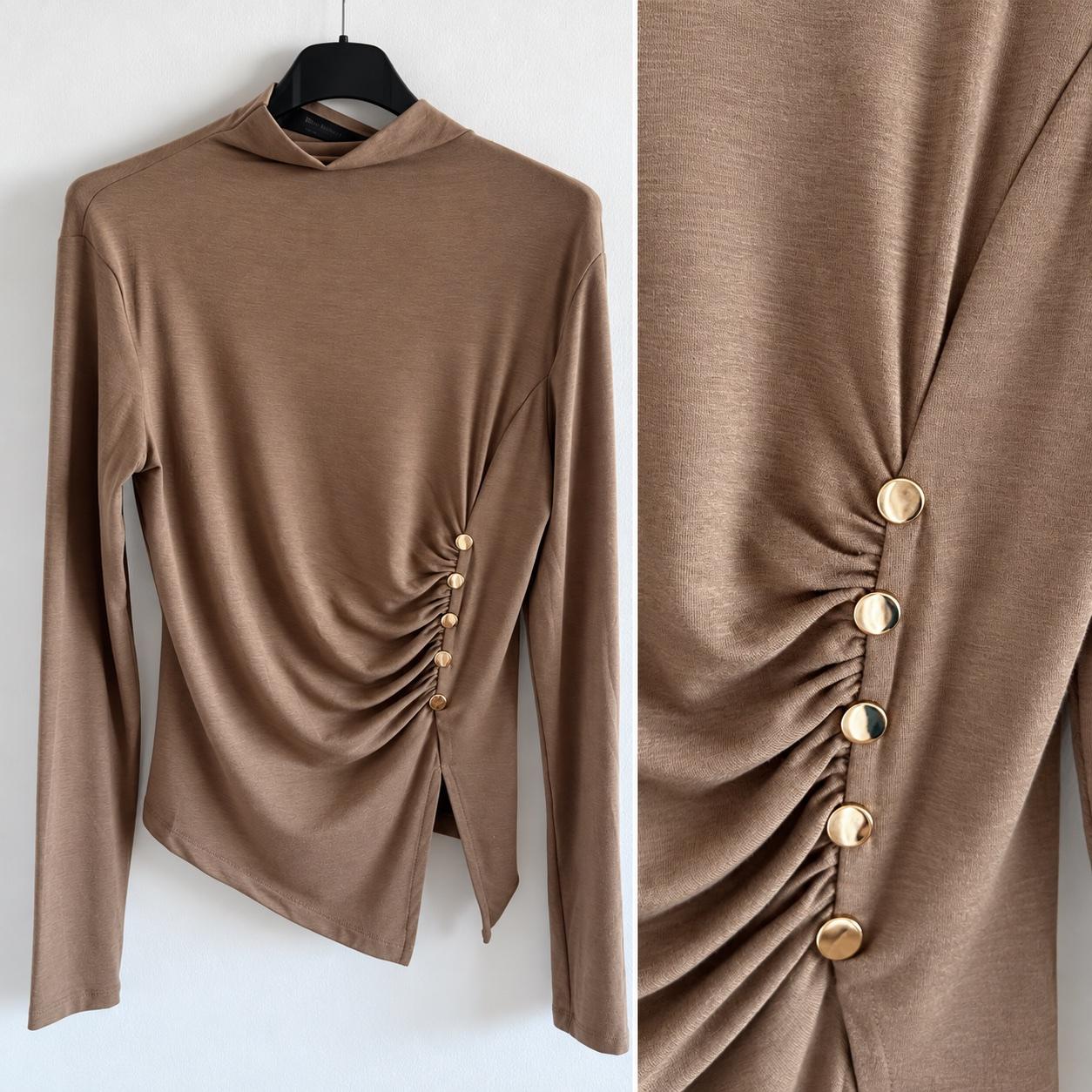 Elegantes Langarmshirt mit Raffung, Bild 1