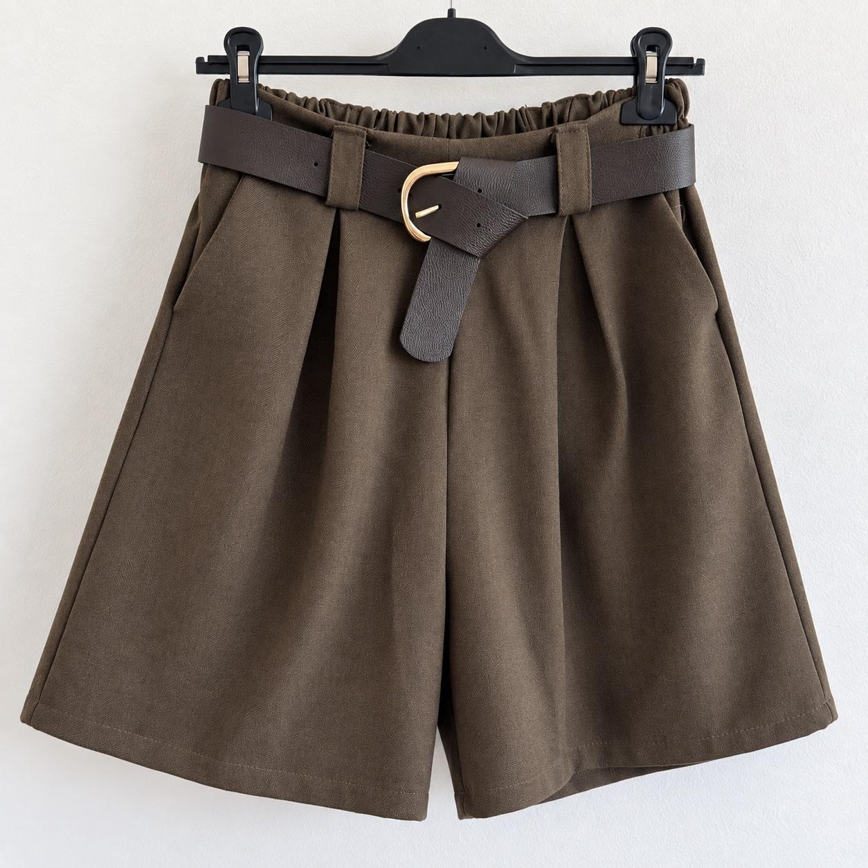 Lange Herbst-Shorts mit Gürtel, Bild 1