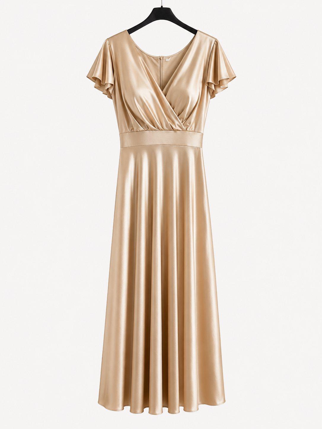 Élégance Satin Kleid, Produktbild 5