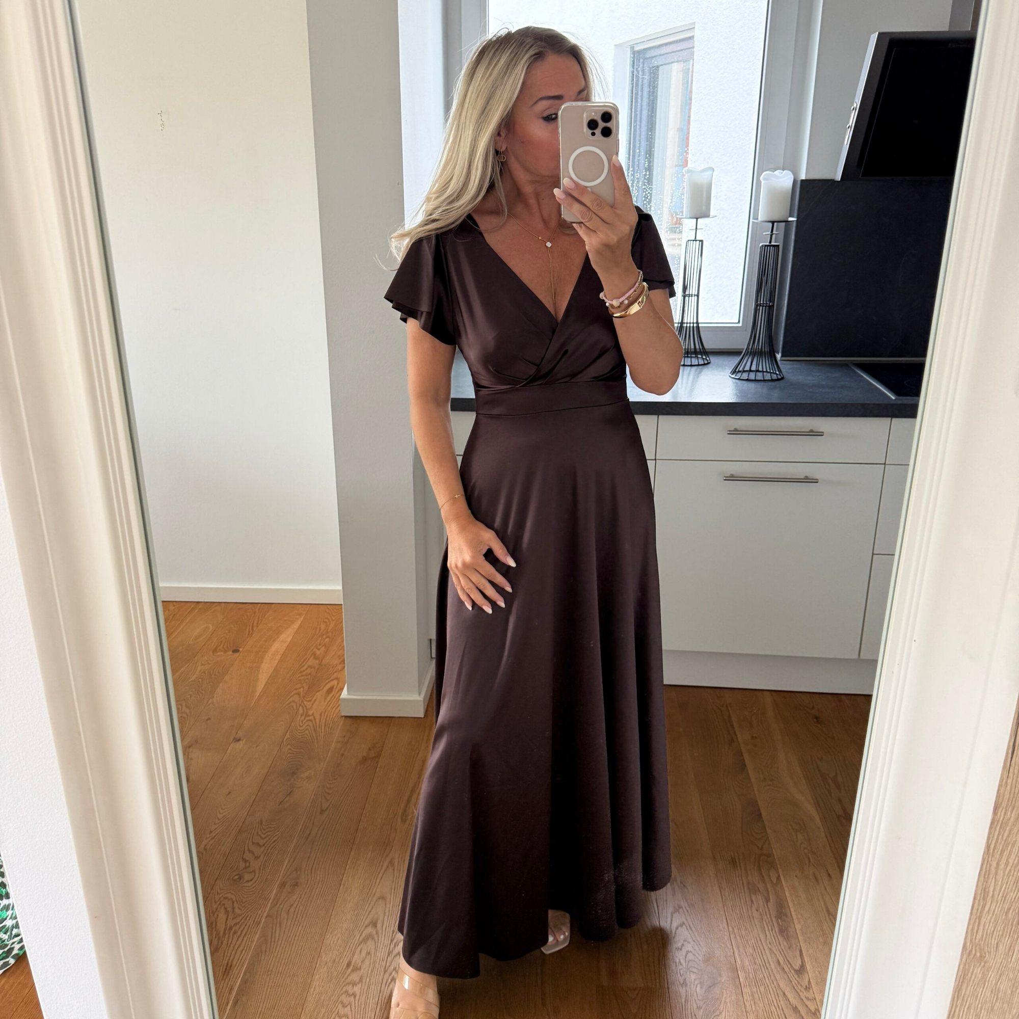 Élégance Satin Kleid, Produktbild 2
