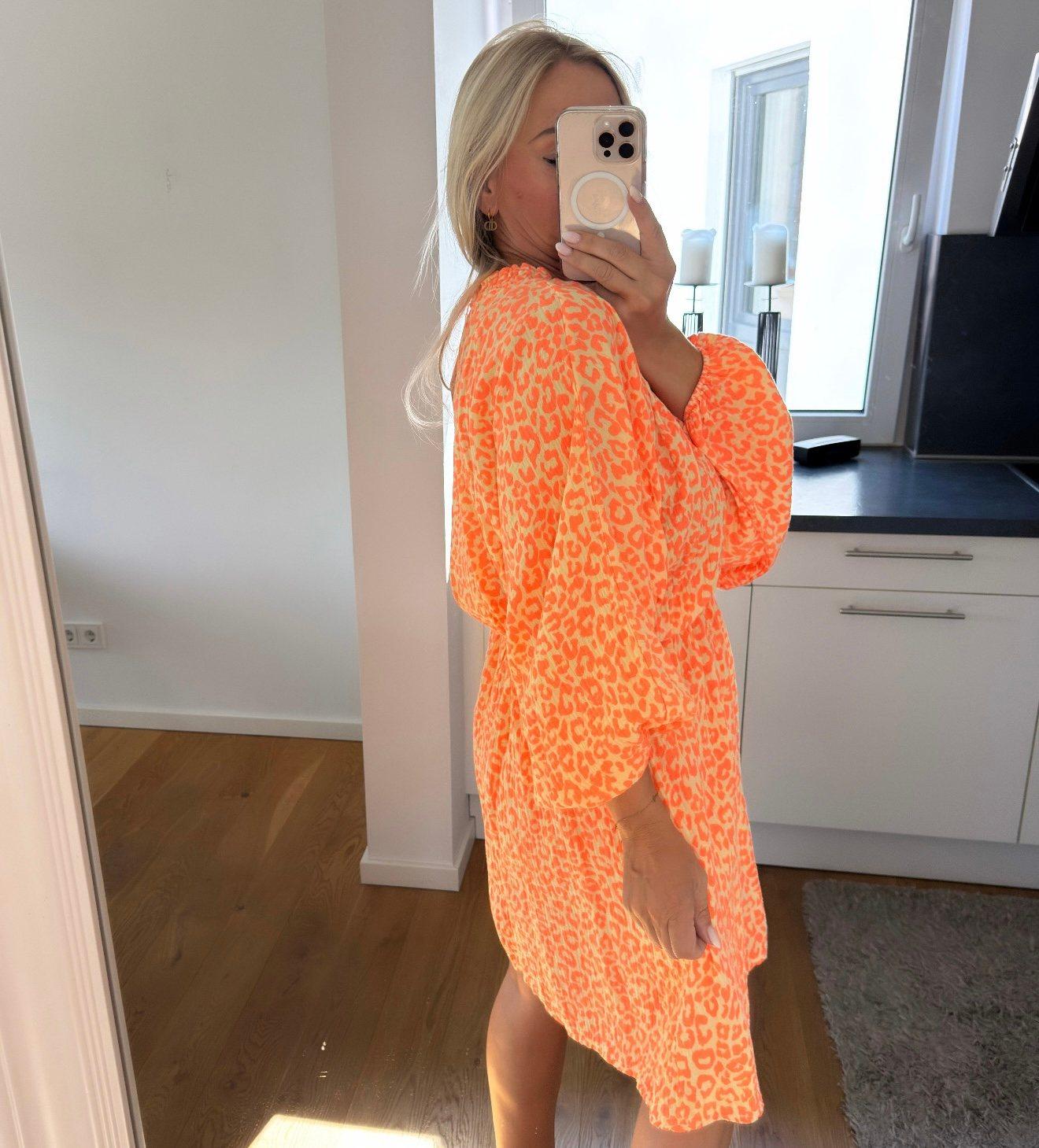 Musselin Kleid Neon, Produktbild 6