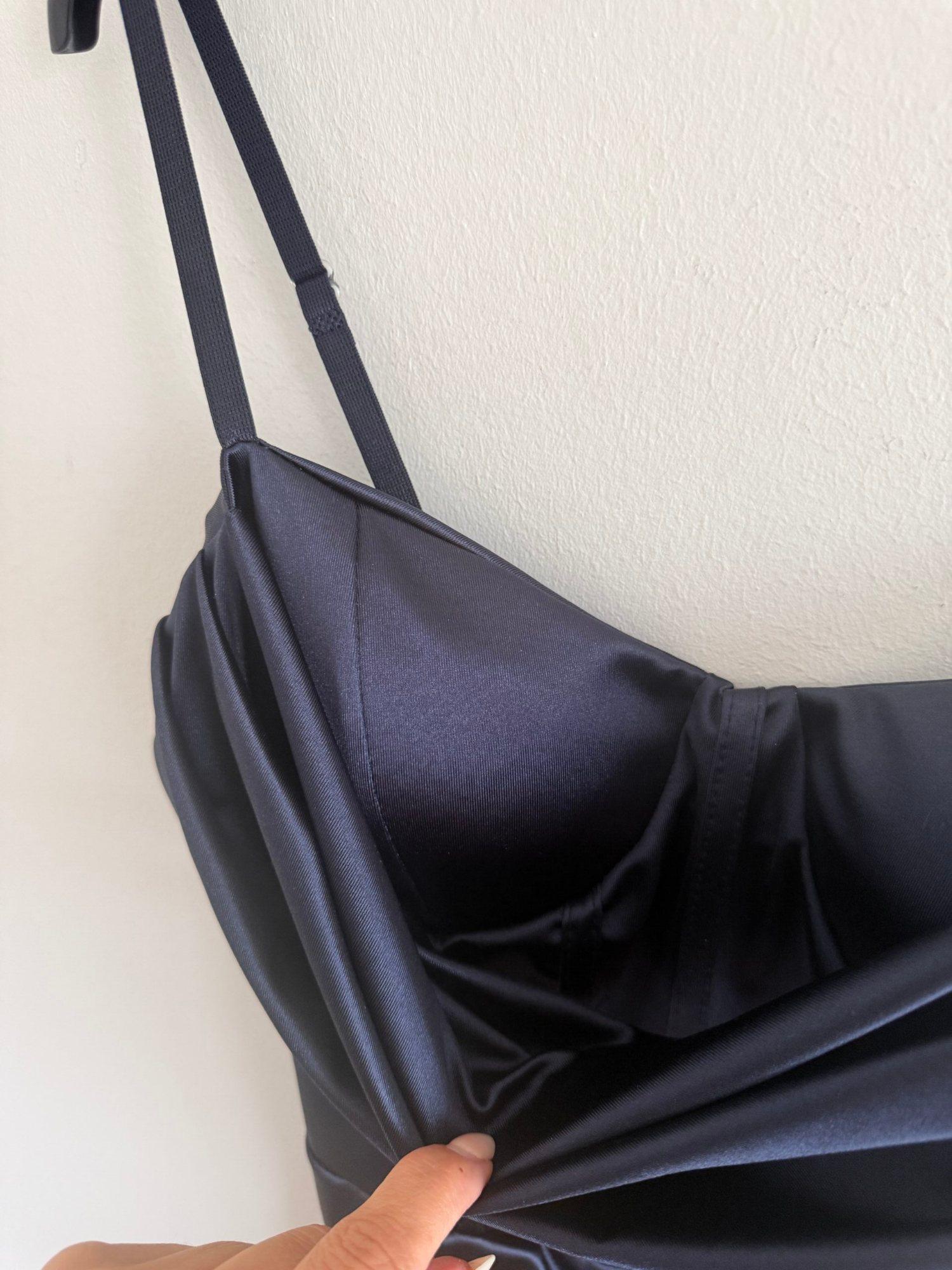 Satin-Maxikleid mit Corsagen-Detail, Produktbild 3